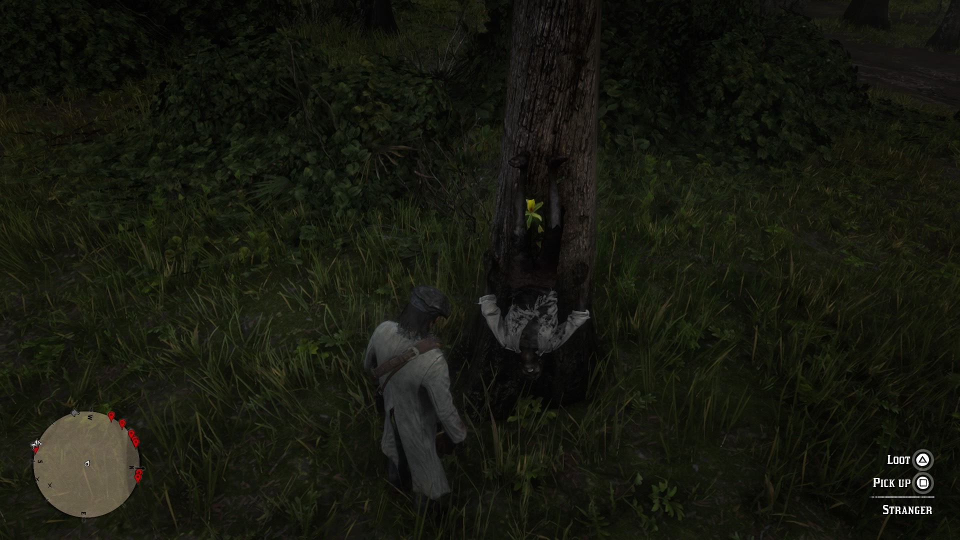 Upside Corpse on a Tree